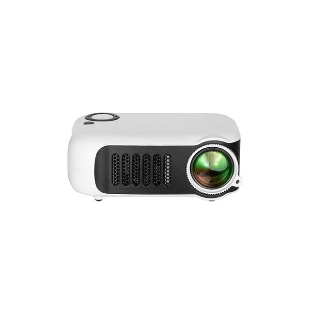 Mini Portable Projector 800 Lumens Eye-Care 1080p LCD 50,000 Hours Lamp Life Home Cinema Video Projector - carbinjoy