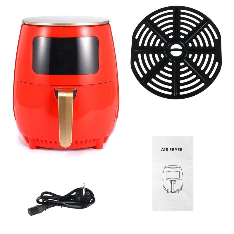 4.5L 1400W Air Fryer Oil free Health Fryer Cooker Multif Touch LED Deep Fryer without Oil Airfryer Chicken French fries Pizza - carbinjoy