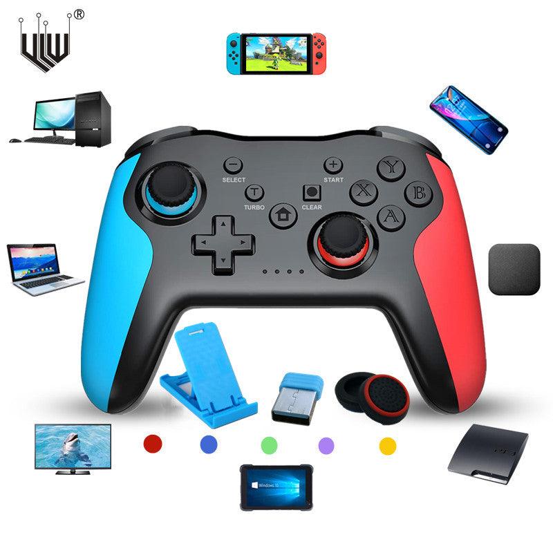 Bluetooth 2.4G Wireless Controller Switch Pro PC TV Box Smart Phone Tablet PS3 Tesla Shock Joystick Gamepad - carbinjoy