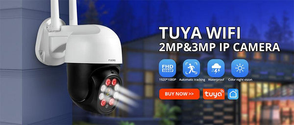 Fuers 3MP IP Camera Tuya Smart Home Indoor WiFi Wireless Surveillance Camera Automatic Tracking Home Security Baby Pet Monitor - carbinjoy